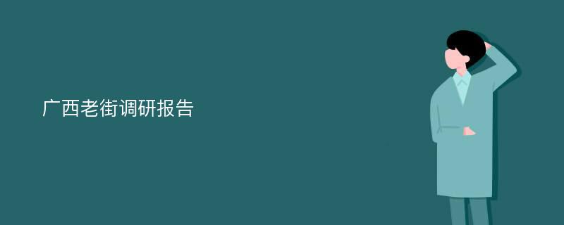 广西老街调研报告