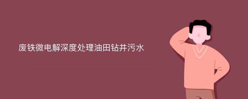 废铁微电解深度处理油田钻井污水